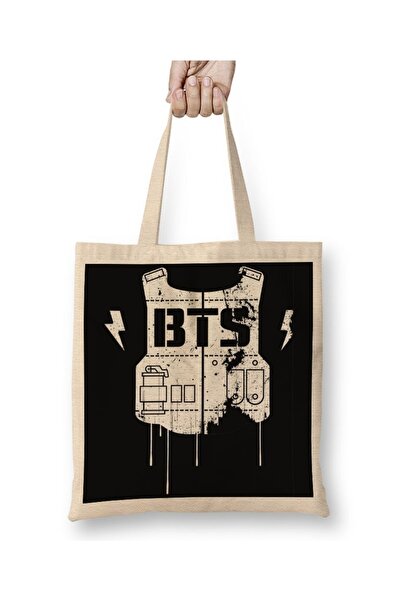 Baskı Dükkanı Bts logo tkanina Torba dugačka Sa ručkom