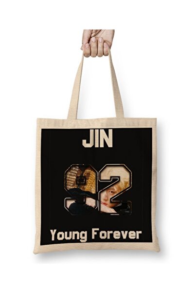 Baskı Dükkanı Bts Young Forever Jin Tkanina Torba Duga Sa ručkom