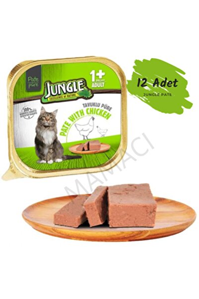 Jungle Pate Tavuklu Yetişkin Kedi Konservesi 100 gr X 12 Adet