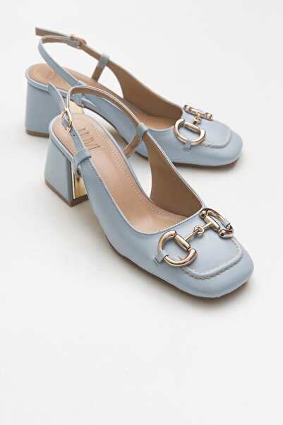 Luvi Modré dámské boty na podpatku Karol Bebe