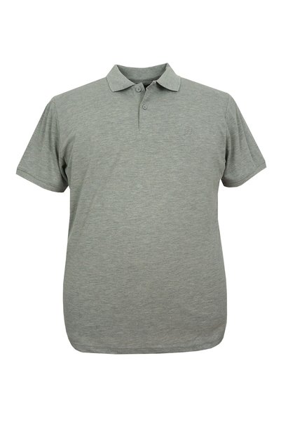 rugatchi Men's Large Size Oversize Polo Collar Plain Pique T-Shirt