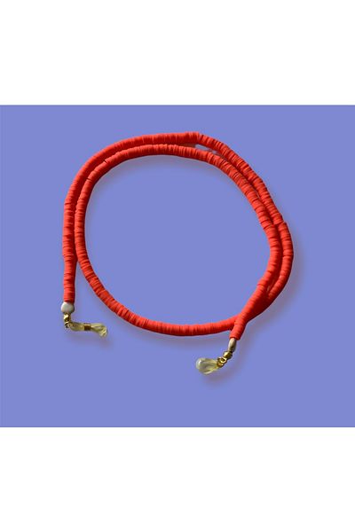 Toz Vintage سلسلة قناع حزام النظارات من الخرز فيمو
