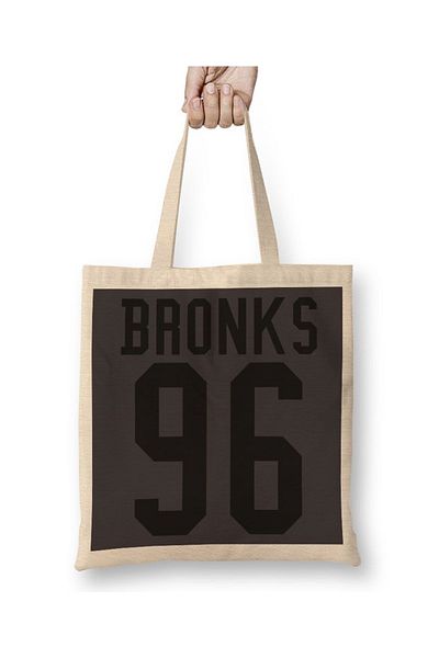 Baskı Dükkanı Bronks 96 υφασμάτινη τσάντα μακριά λαβή