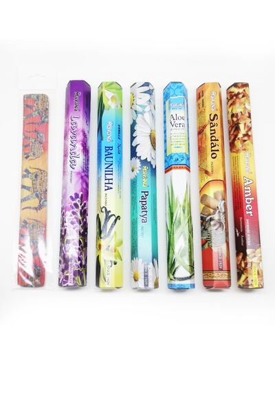 mavana 120 Adet Tütsü + Tütsü Kayığı / Amber, Sandalo, Aloe Vera, Papatya, Ba...