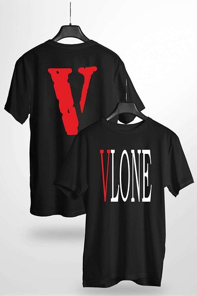 venüsdijital Μαύρο μπλουζάκι Unisex Σχέδιο Vlone