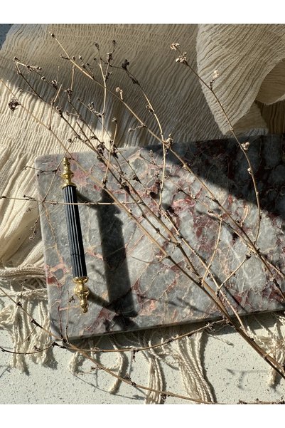BMARBLE Doğal Mermer Tepsi/sunumluk