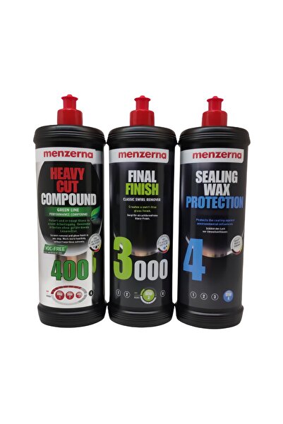 Menzerna Yeşil 400- 3000 Sealingwax Pasta Hare Boya Koruma Seti 1 Lt