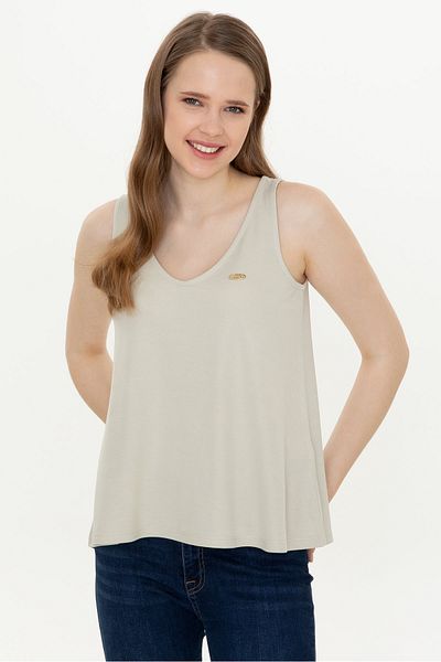 U.S. Polo Assn. Tricou gri pentru femei