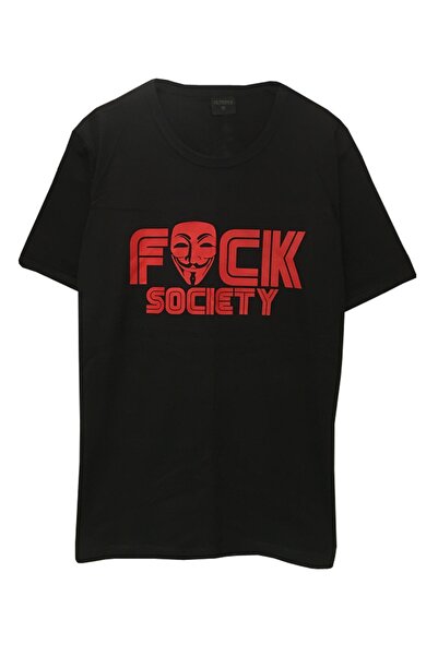 Olympus plus Tricou negru unisex cu imprimeu Mr Robot