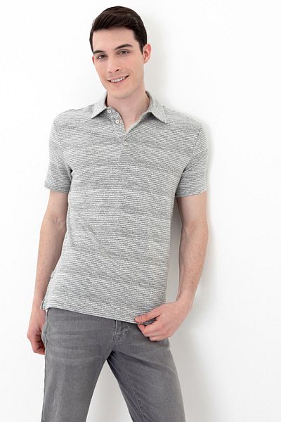 Pierre Cardin Ανδρικό T-Shirt Light Grey Melange - G021Sz011.000.1369960