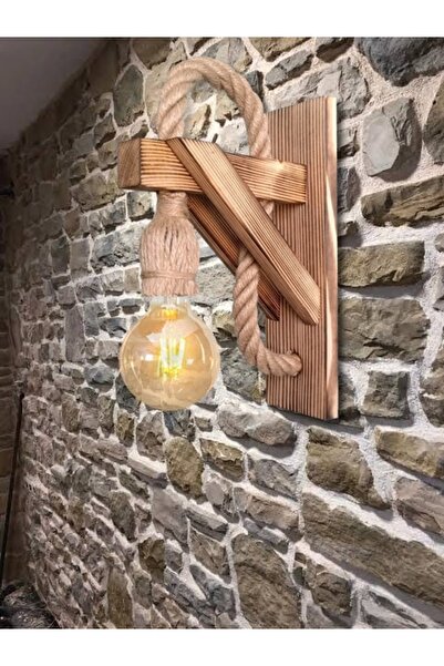 Zümra Ahşap Aplik Ahşap Aplik Duvar Lambası Cafe Otel Restorant Için Ahşap Aplik Duvar Lambası