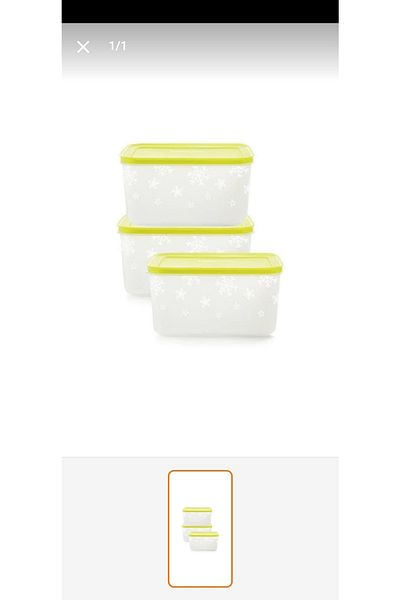 Tupperware Комплект от 3 части Alaska 2.5 L