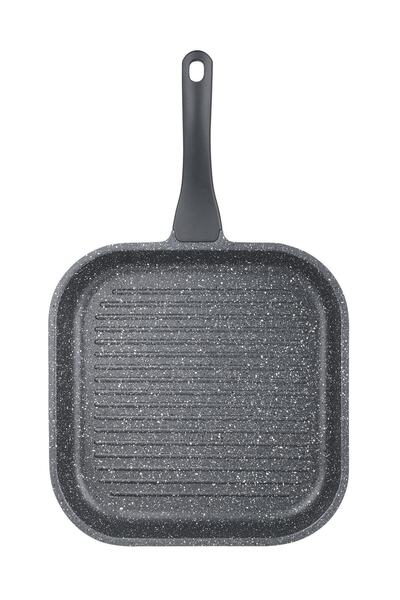 Taç Dökum Granit Kare Izgara Tava 28 Cm
