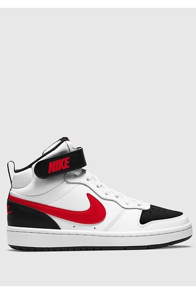 Nike Court Borough Mid White Unisex Sneakers - Cd7782-110