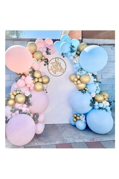 BEST PARTİ DOĞUM GÜNÜ PARTİ SÜSLERİ Pembe Mavi Balon Seti Cinsiyet Belirleme ...