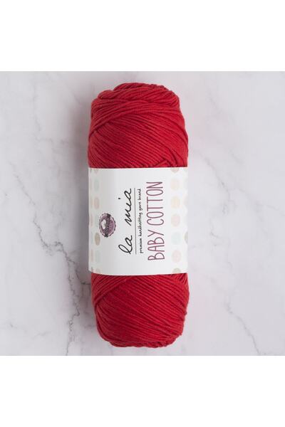 Lamia La Mia Baby Cotton Red Hand Knitting Yarn - L033