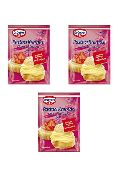 Dr. Oetker Pastacı Kreması Sade Pişmeli 3'lü Set