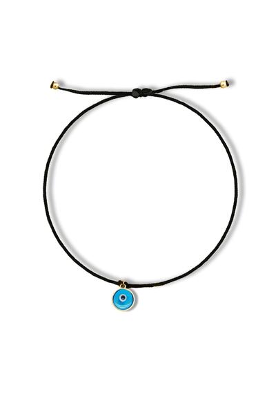 alberaccessories 925 Ayar Gümüş Tasarım  Minimal Cam Nazar Halhal