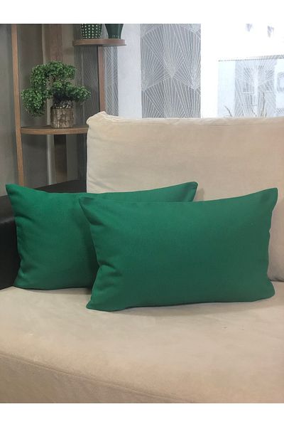 desen izmir , Κάλυμμα μαξιλαριού ριχτάρι 2 τεμαχίων Forest Green