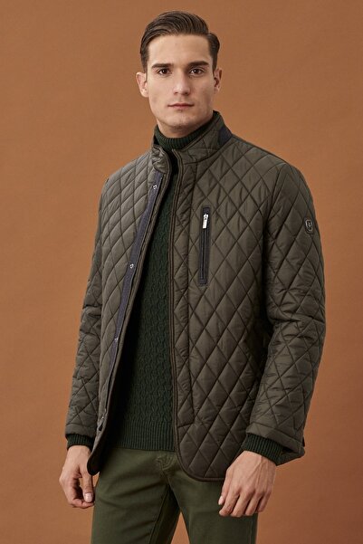 ALTINYILDIZ CLASSICS Men's Khaki Standard Fit Regular Cut Cold Proof Winter O...