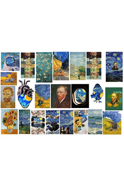 TELLGRAF REKLAM HİZMETLERİ ملصق كمبيوتر محمول فان جوخ (21x31 سم)