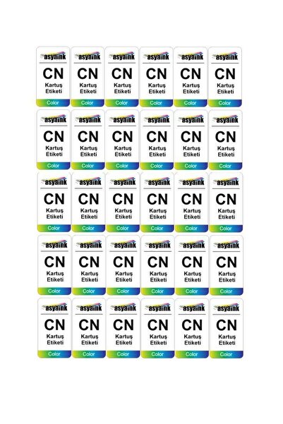Asyaink Cl56 Cl38 Cl41 Cl541 Cl511 Cl546 Uyumlu Muadil Kartuş Etiketi Renkli ...