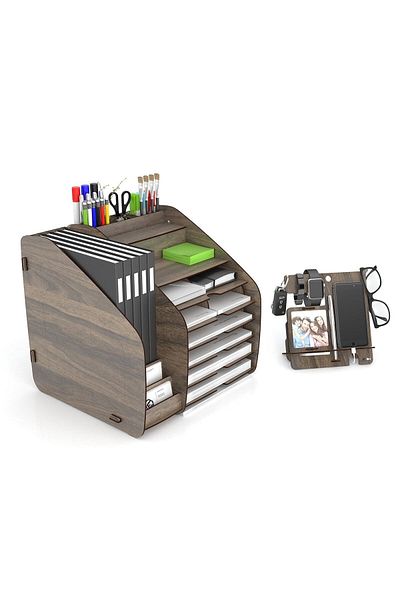 Design OTTO Fx Xlarge Modest - 6 Color A4 Document Shelf Desktop Organizer