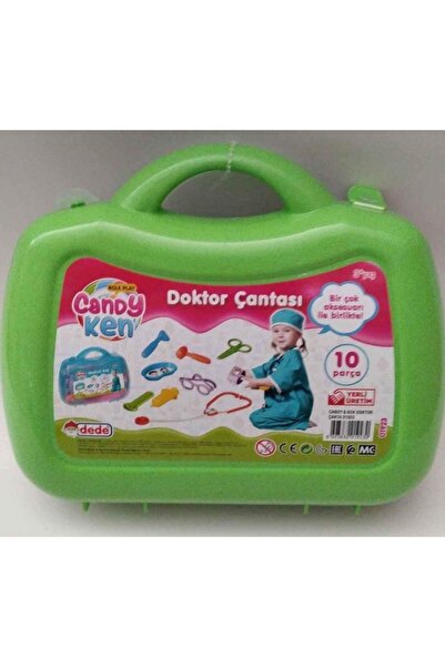 abnturk Dede Oyuncak Candy Ken 10 Parça Doktor Çantası Birçok Aksesuarı Ile B...