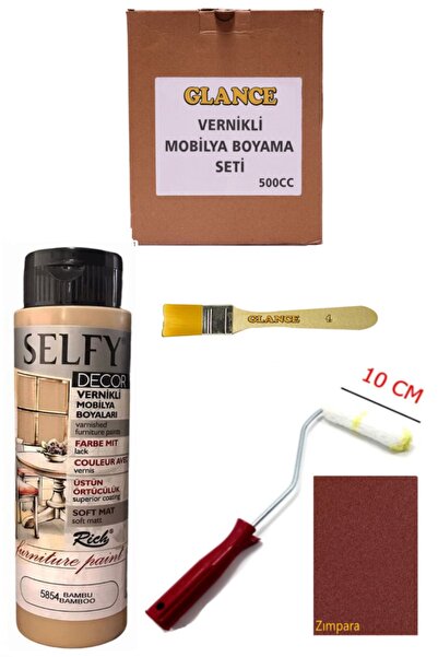 GLANCE Rich Selfy Decor 500 cc Bambu Kendinden Vernikli Genel Amaçlı Boyama Seti