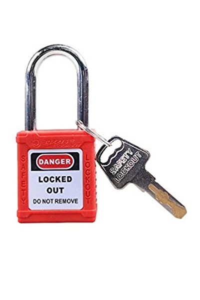 Genel Markalar 38mm Paslanmaz Çelik Emniyet Asma Kilit (kırmızı)