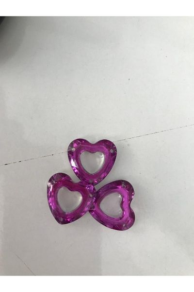 Kartopu Plastic Bead Heart Shaped