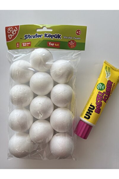 Uhu Bastel Kleber Beyaz Tutkal 90 G Ve 5 Cm Strafor Köpük Set