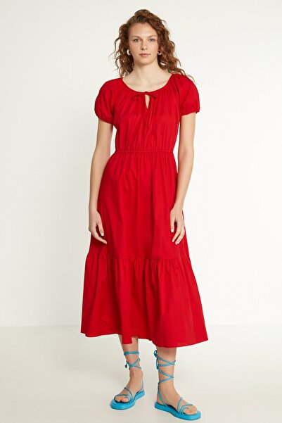 Vitrin Dress - Red - Smock dress
