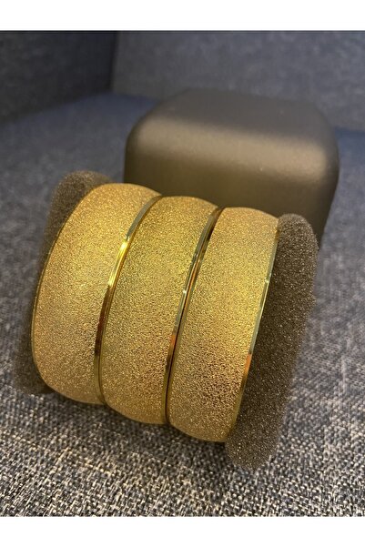 ATALAY GOLD İMİTASYON 3 Adet 1,5 Cm Bileziğimiz Altın Kaplama