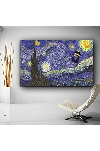 Sebenta Yıldızlı Gece Van Gogh Kanvas Tablo