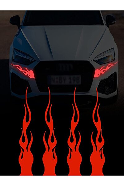 ÖZKAŞ Reflektörlü Alev Sticker Yapıştırma