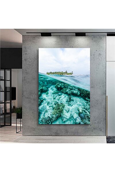 Sebenta Dekoratif Ada Ve Mercanlar Kanvas Tablo