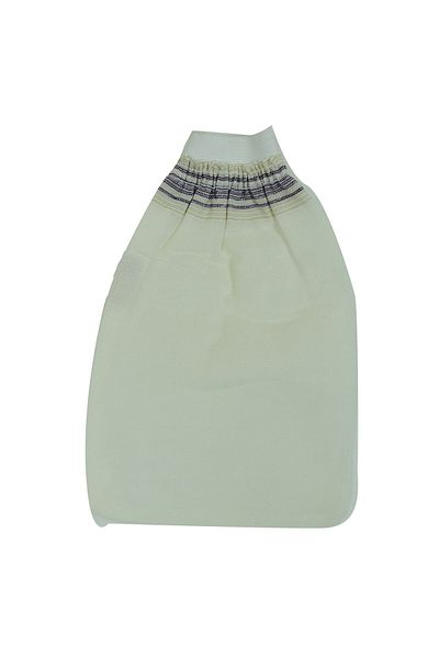 LokmanAVM White Silk Back And Body Pouch Elastic Gloves 15x25