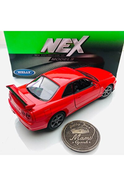 KARSAN Nissan Skyline Gtr R34 Red 1:24 Scale Welly Brand