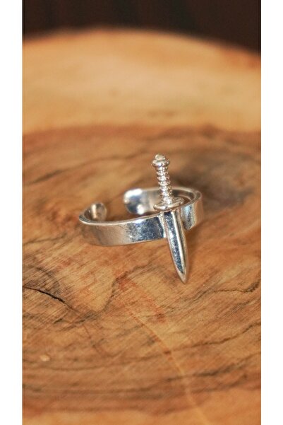 SOKAKTA BİLEKLİK Bıçak Figürlü Ayarlanabilir Pirinç Yüzük