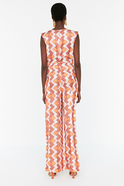 Trendyol Collection Geometric Patterned Jumpsuit TWOSS22TU00051