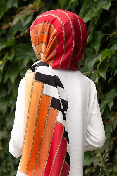 Vissona Γυναικείο Fresh Silk Shawl Ταν Πορτοκαλί
