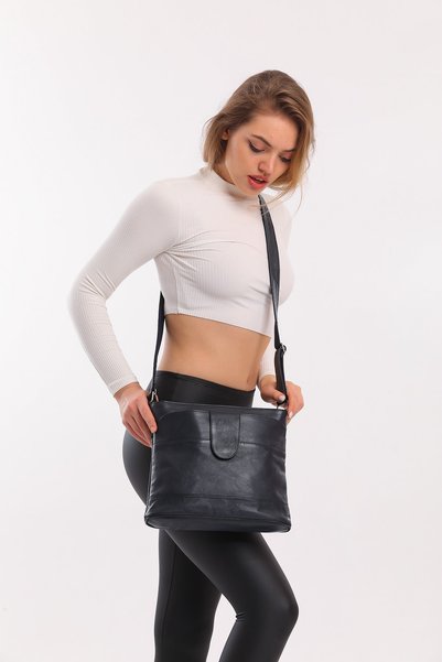 fubileather Genuine Leather Crossbody Messenger Bag