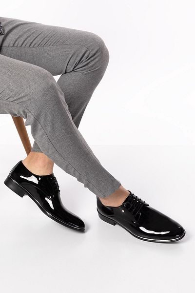 maximoda Patent Leather Suede and Matte Black, Groom and Evening Dress Men's Classic Shoes