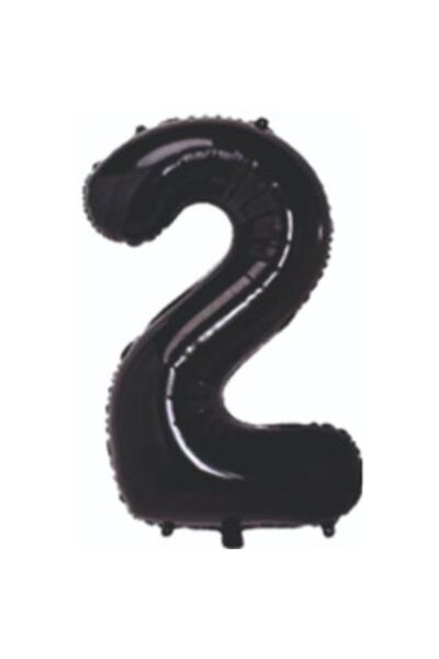 Öztürkpartievi Black Number Foil Balloon 2