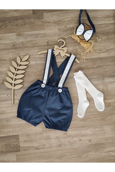 Feriatolye مجموعة شحن سالوبيت بووتي باللون الأزرق والأبيض للأولاد