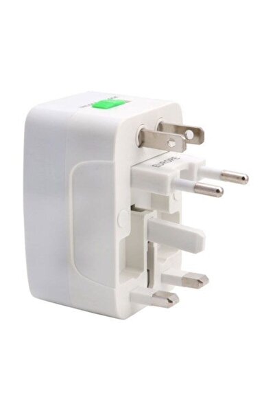 For Prime Fiş Piriz Çevirici 2 Adet Adaptör Avrupa Amarika Universal Çoklu Priz 2 Adet