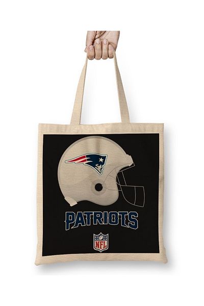 Baskı Dükkanı Υφασμάτινη τσάντα New England Patriots με μακριά λαβή