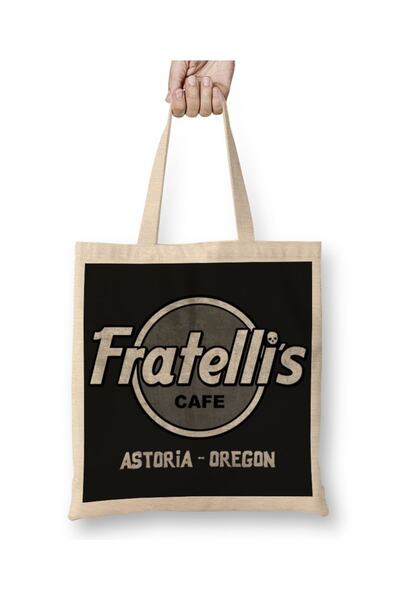 Baskı Dükkanı The Goonies Fratelli's Rock Cafe Tkanina Torba Duga Sa ručkom