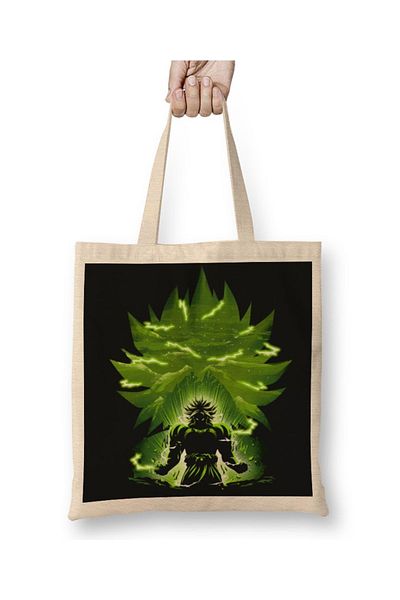 Baskı Dükkanı Broly - Geantă cu mâner lung din pânză legendară